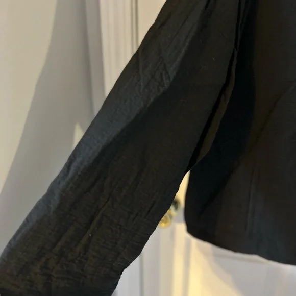 Eileen Fisher Cotton/Viscose Jacket Black Size XL - Picture 4 of 7